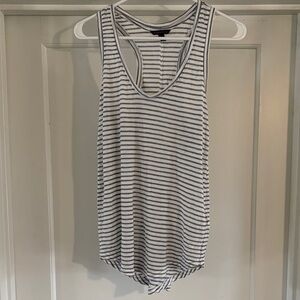 Banana Republic Black and White Striped Tank Top